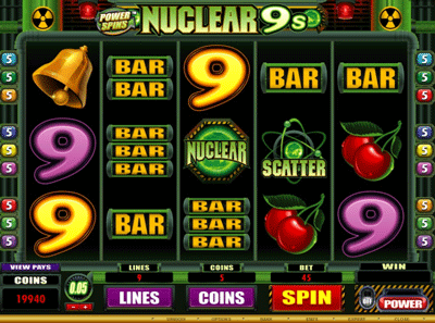 Nuclear 9's slot spilleautomat
