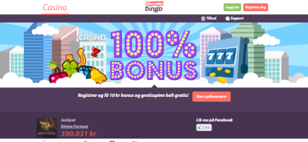 Skjermbilde fra den tidligere testen av Mamamia Bingo