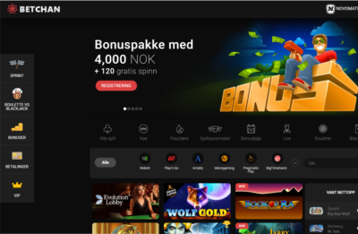 skjermbilde betchan casino