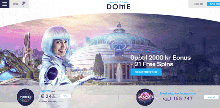 skjermbilde casinodome nettkasino