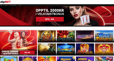 skjermbilde digibet casino nettkasino