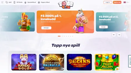 Skjermbilde fra den opprinnelige testen
