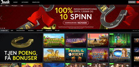 skjermbilde jaakcasino nettkasino