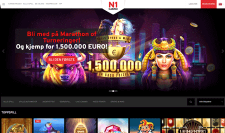 skjermbilde n1casino nettkasino