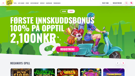 Skjermbilde fra den opprinnelige testen