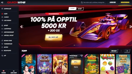 Skjermbilde fra den opprinnelige testen