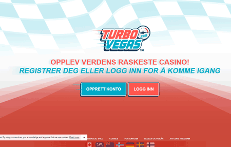 skjermbilde turbovegas nettkasino
