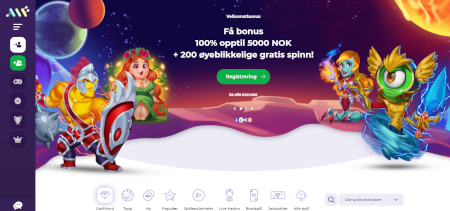 Skjermbilde av Alf Casino fra NCGs gjennomgang