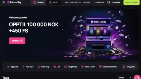 Skjermbilde av BetandPlay fra NCGs gjennomgang