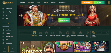 Skjermbilde av Casinia fra NCGs gjennomgang