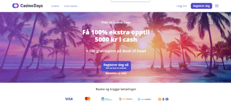 Skjermbilde av Casino Days fra NCGs gjennomgang