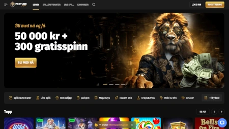 Skjermbilde av Fortune Play Casino fra NCGs gjennomgang