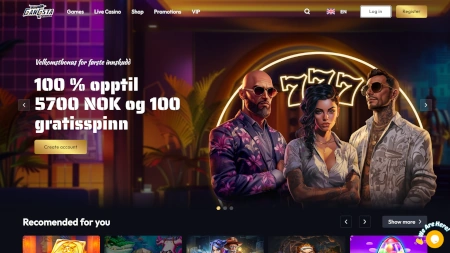Skjermbilde av Gangsta Casino fra NCGs gjennomgang
