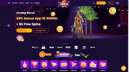Arkivert skjermbilde av iWild Casino