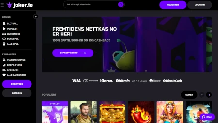 Skjermbilde av Joker.io fra NCGs gjennomgang