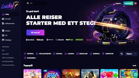 Skjermbilde av Lucky7even fra NCGs gjennomgang