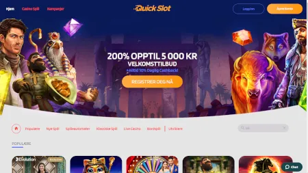 Skjermbilde av Quick Slot fra NCGs gjennomgang