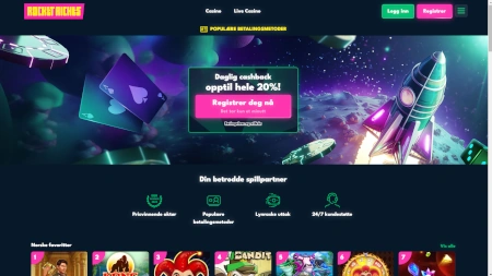 Skjermbilde av Rocket Riches