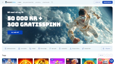 Skjermbilde av Rocketspin fra NCGs gjennomgang