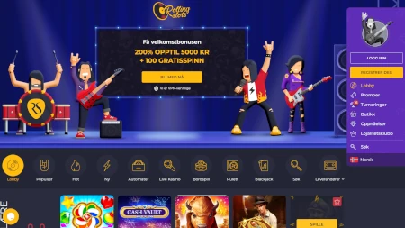 Arkivert skjermbilde av Rolling Slots Casino