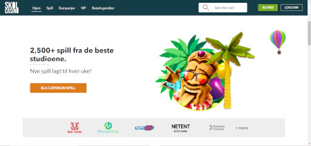 Skjermbilde av Skol Casino fra NCGs gjennomgang