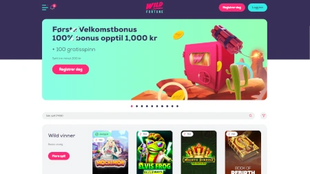 Arkivert skjermbilde av Wild Fortune Casino