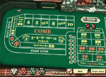 Craps bord hos Cherry Casino