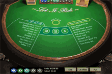 Let it ride bord hos Cherry Casino