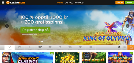 Casino.com skjermbilde