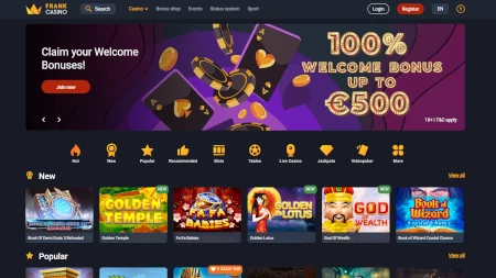 Frank Casino skjermbilde