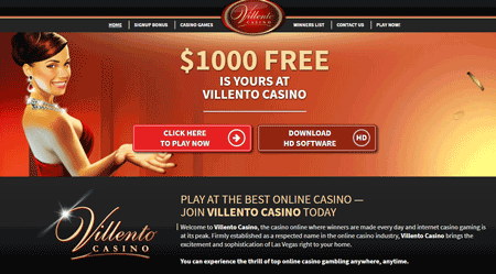 Villento Casino skjermbilde
