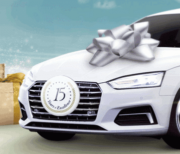 CasinoEuro feirer 15 år – vinn en Audi A5 Sportsback