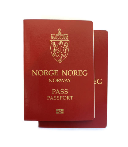 bilde av norsk pass